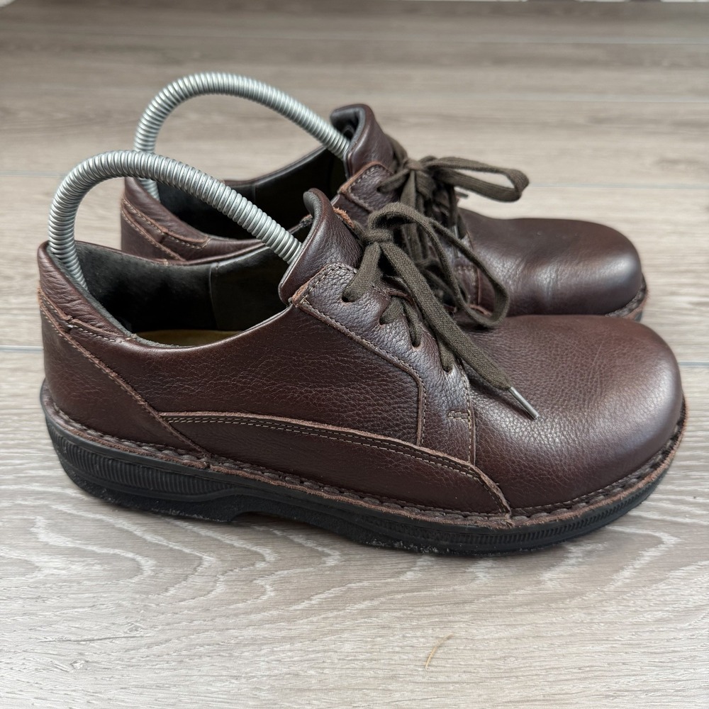 Naot Men's Low Top Denali Leather Lace Up Dress Shoes Brown Size 9